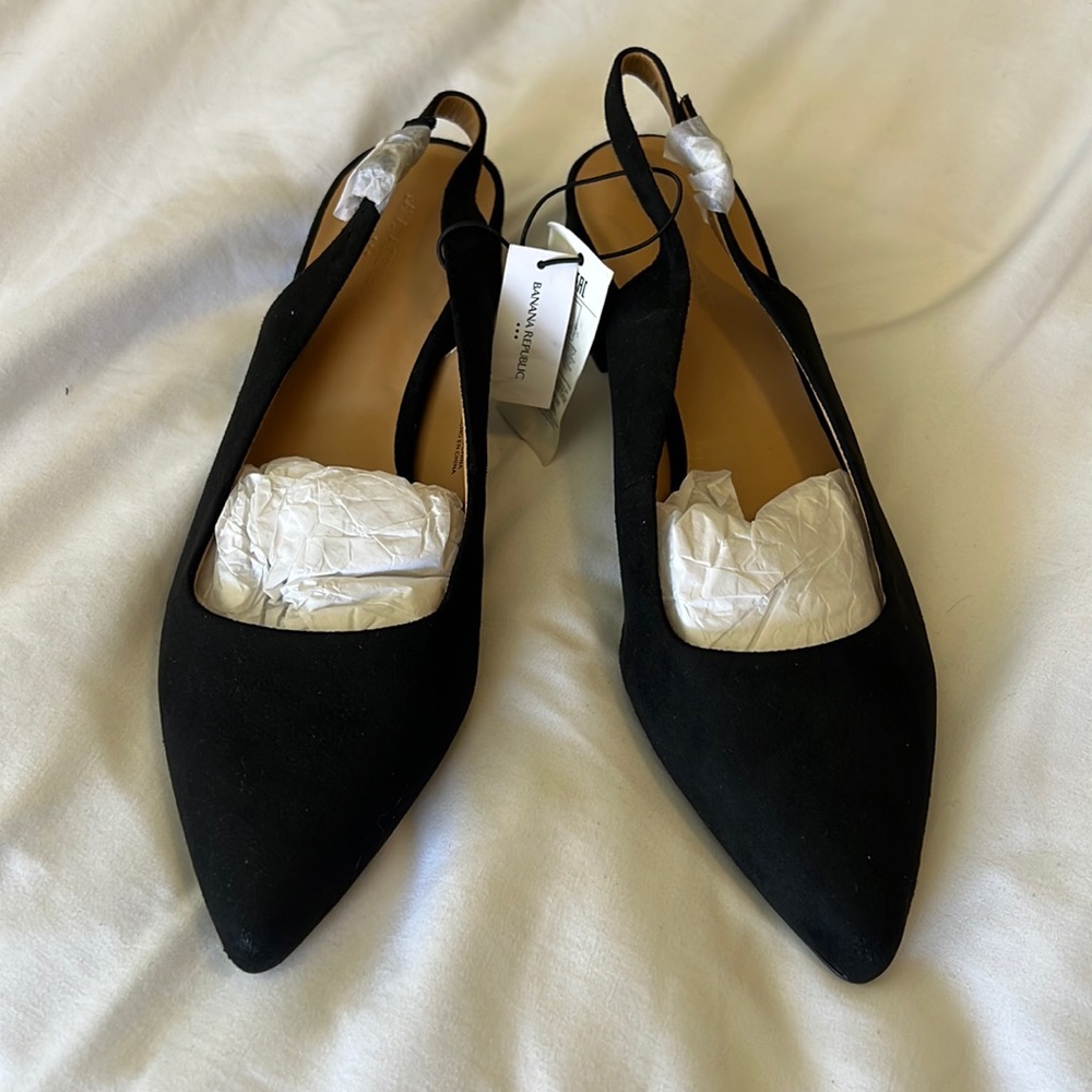 Black Low Heel Banana Republic